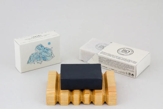 Jabón Natural de Carbón Activado y Pino (100 g)