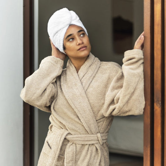 Toalla para cabello New Plus Blanco – Algodón Premium Alta Absorción